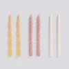 HAY Candle Long Mix 6 Pcs Dark Peach Dark Rose L Rose