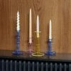 HAY Velas Spiral Set De 6 Sky Blue Dark Pink Dark Peach