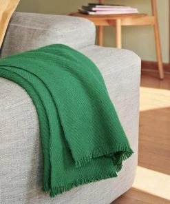 HAY Plaid En Laine Mono Vert