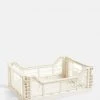 HAY Medium Coloured Crate In Off White