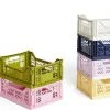 HAY Medium Coloured Crate In Olive