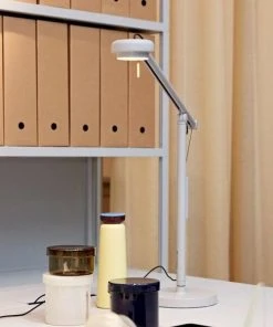 HAY Lampe De Table Fifty Fifty Mini Gris Clair