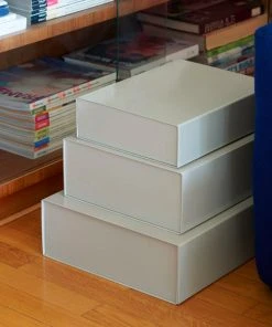 HAY Boîte De Stockage Grise M