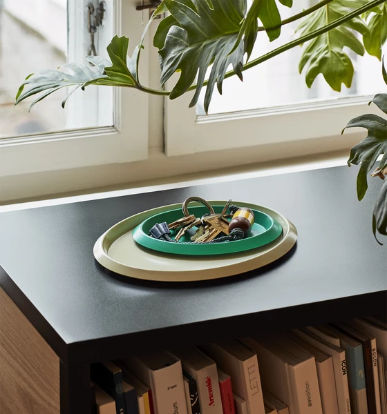 HAY Ellipse Tray XS Green 3 HAY Ellipse Tray XS Green