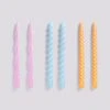 HAY Candle Long Mix 6 Pcs Lilac L Blue Dark Peach