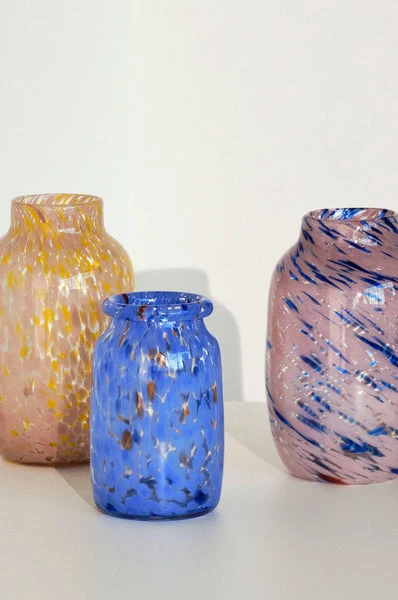 HAY Splash Vase Round Pink And Blue 3 HAY Splash Vase Round Pink And Blue