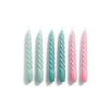 HAY Candles Twist Set Of 6 Arctic Blue Teal Pink