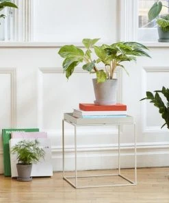 HAY Flowerpot With Saucer Grey M 14 x 13.5cm