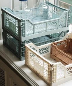 HAY Medium Coloured Crate In Off White