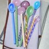 HAY Glass Spoons Mono 2 Pcs Sky Blue And Green