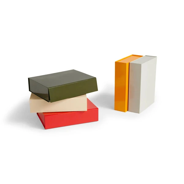 HAY Boîte De Stockage Grise M 4 HAY Boîte De Stockage Grise M