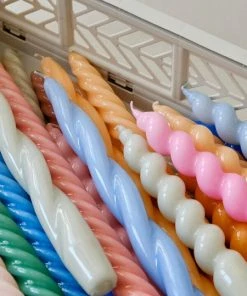 HAY Candle Twist Set Of 6 - Caramel + Tangerine