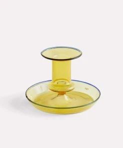 HAY Flare Candle Holder Yellow S