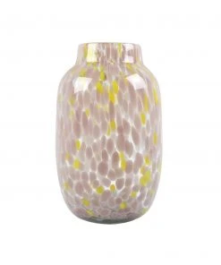 HAY Hand Blown Splash Vase – Light Pink & Yellow – Large