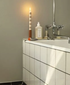 HAY Tube Candle Holder M Peach