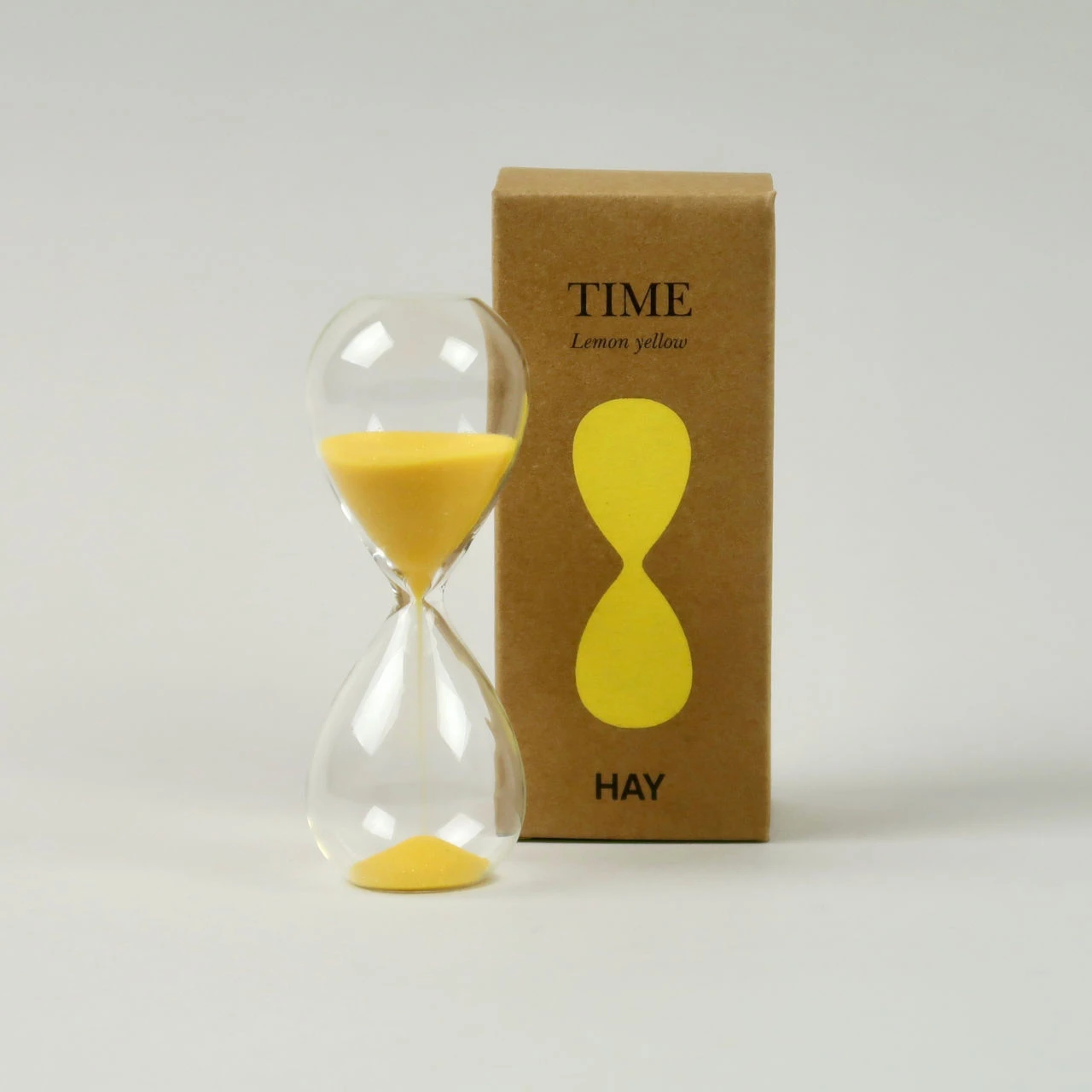 HAY Glass Sand Timer - Small - Lemon Yellow 5 HAY Glass Sand Timer - Small - Lemon Yellow