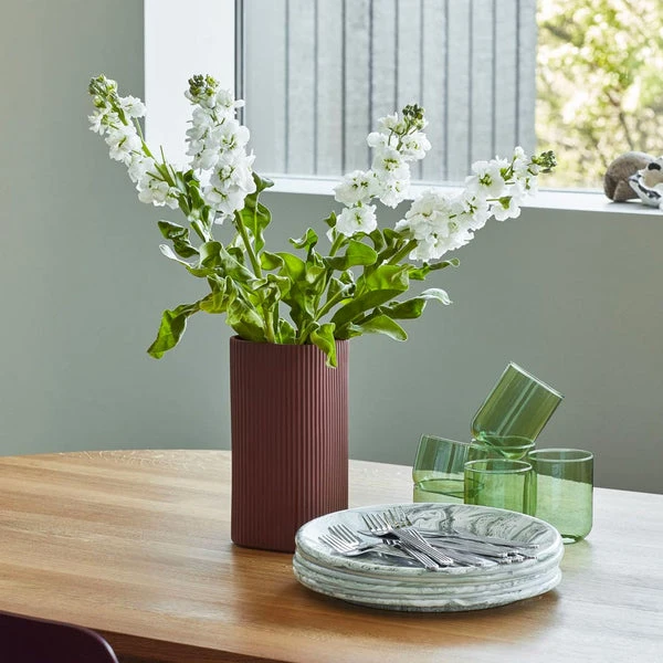 HAY Vase Facade Terracotta 3 HAY Vase Facade Terracotta