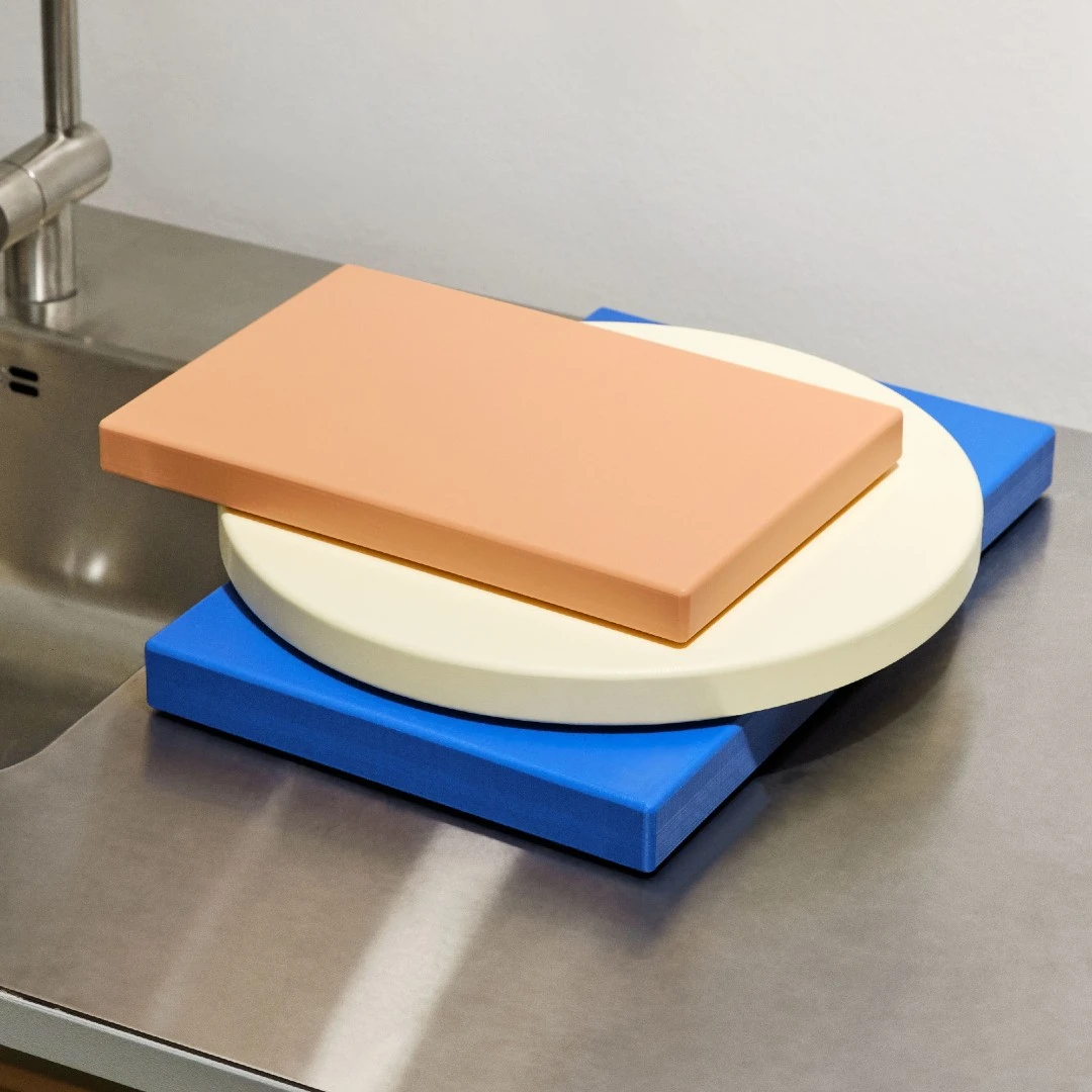 HAY Chopping Board Rectangular Medium Peach 6 HAY Chopping Board Rectangular Medium Peach