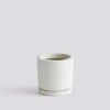 HAY - Flowerpot With Saucer M - White 1 HAY - Flowerpot With Saucer M - White