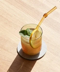 HAY Set of 4 Felt Placemats and Coasters - Light Grey