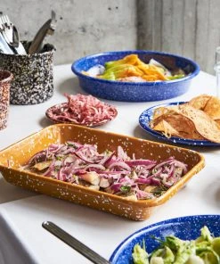 HAY Enamel Herb Pot - Sprinkle Black 17 HAY Enamel Herb Pot - Sprinkle Black