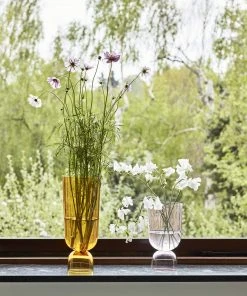 HAY Large Amber Bottoms Up Vase