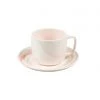 HAY Set of 2 Small Pink Twist Cup and Saucer