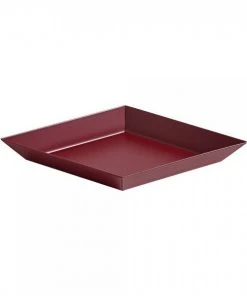 HAY Dark Red Steel Kaleido XS Tray