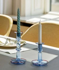 HAY Flare Kerzenhalter Medium, Light Blue