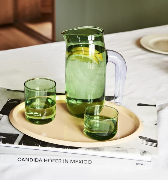 HAY Ellipse Tray Medium Beige 3 HAY Ellipse Tray Medium Beige