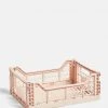 HAY Medium Coloured Crate In Soft Pink