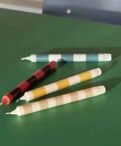 HAY Stripe Candle Set Of 4 Bright