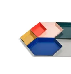 HAY Medium Electric Blue Kaleido Tray