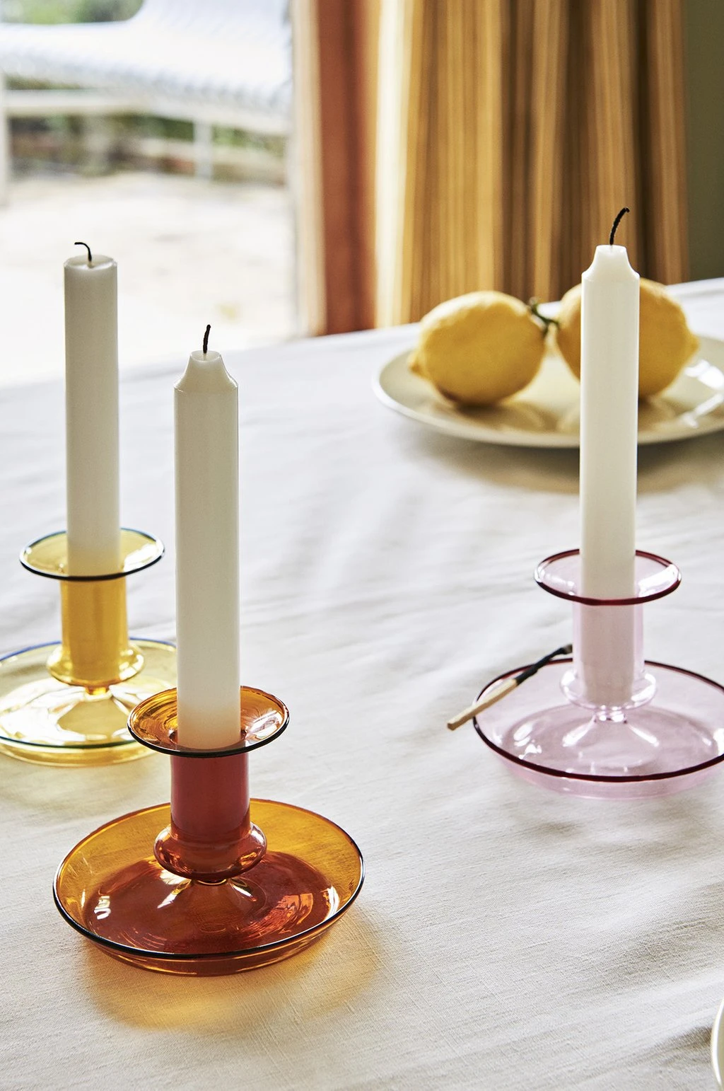 HAY Pink Flare Candle Holder 5 HAY Pink Flare Candle Holder