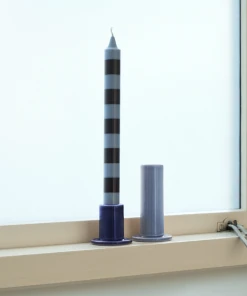HAY Candleholder Tube S Dark Blue 6 HAY Candleholder Tube S Dark Blue