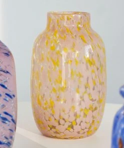 HAY Hand Blown Splash Vase – Light Pink & Yellow – Large 17 HAY Hand Blown Splash Vase – Light Pink & Yellow – Large