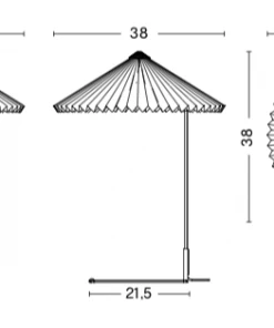 HAY Yellow MATIN table light Large, dimmable - EU Version
