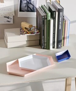 HAY Medium Dark Green Kaleido Hexagonal Tray