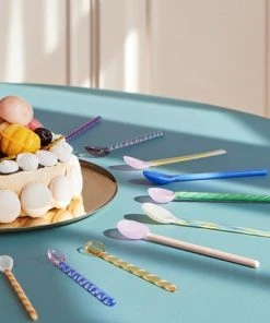 HAY Glass Spoons Mono 2 Pcs Sky Blue And Green 7 HAY Glass Spoons Mono 2 Pcs Sky Blue And Green