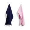 HAY Waffle Tea Towel 2 Pcs Cool Rose Midnight Blue 2 HAY Waffle Tea Towel 2 Pcs Cool Rose Midnight Blue