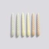 HAY Candle Twist 6 Pcs Grey Beige Citrus Peach