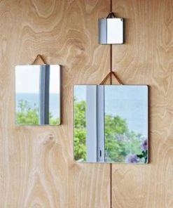 HAY Pale Yellow Strap Medium Square Ruban Mirror 9 HAY Pale Yellow Strap Medium Square Ruban Mirror