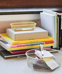 HAY Cesta Trinket Amarillo