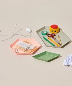 HAY Light Amber Steel Kaleido XS Tray