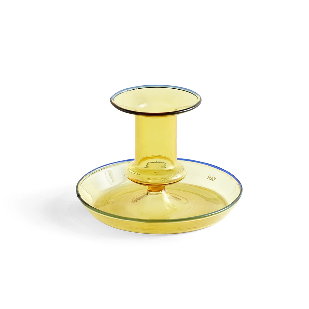 HAY Flare Borosilicate Glass Candlestick 10 HAY Flare Borosilicate Glass Candlestick