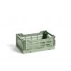 HAY Colour Crate S 4 L Dusty Green 1 HAY Colour Crate S 4 L Dusty Green