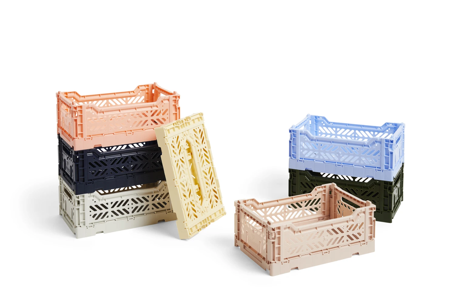 HAY Small Plastic Colour Crate 3 HAY Small Plastic Colour Crate