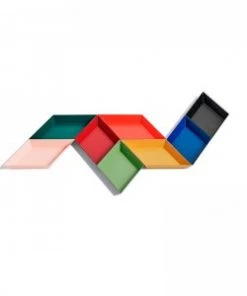 HAY Extra Small Kaleido Tray - Dark Red