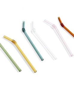HAY 6 Pcs Multicolor Sip Smooth Straws
