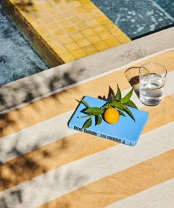 HAY 150 X 100cm Warm Yellow Frotté Stripe Bath Towel